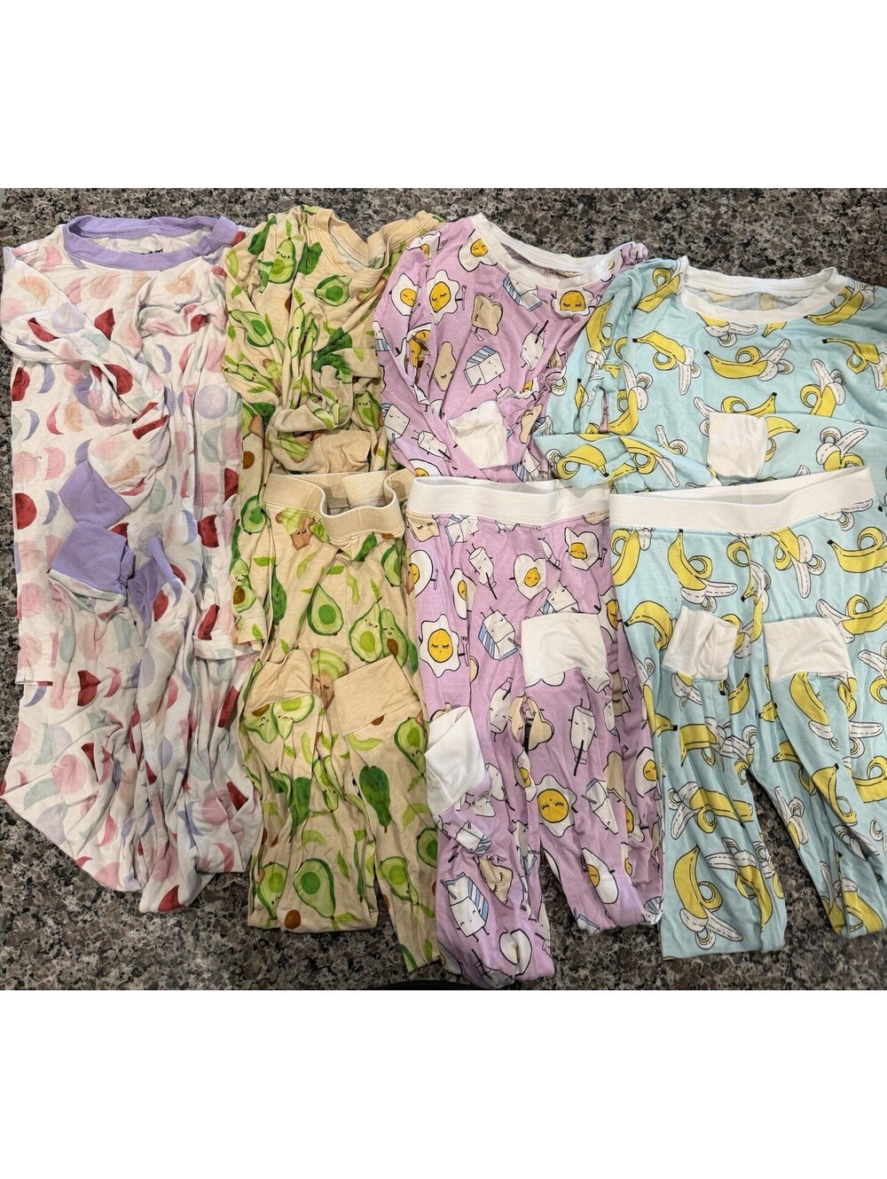 Little Sleepies Lot Of 4 Size 4T